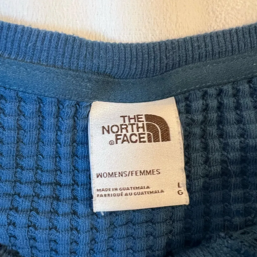 The North Face Teal Women's‎ Knit Top Size Large - Image 2