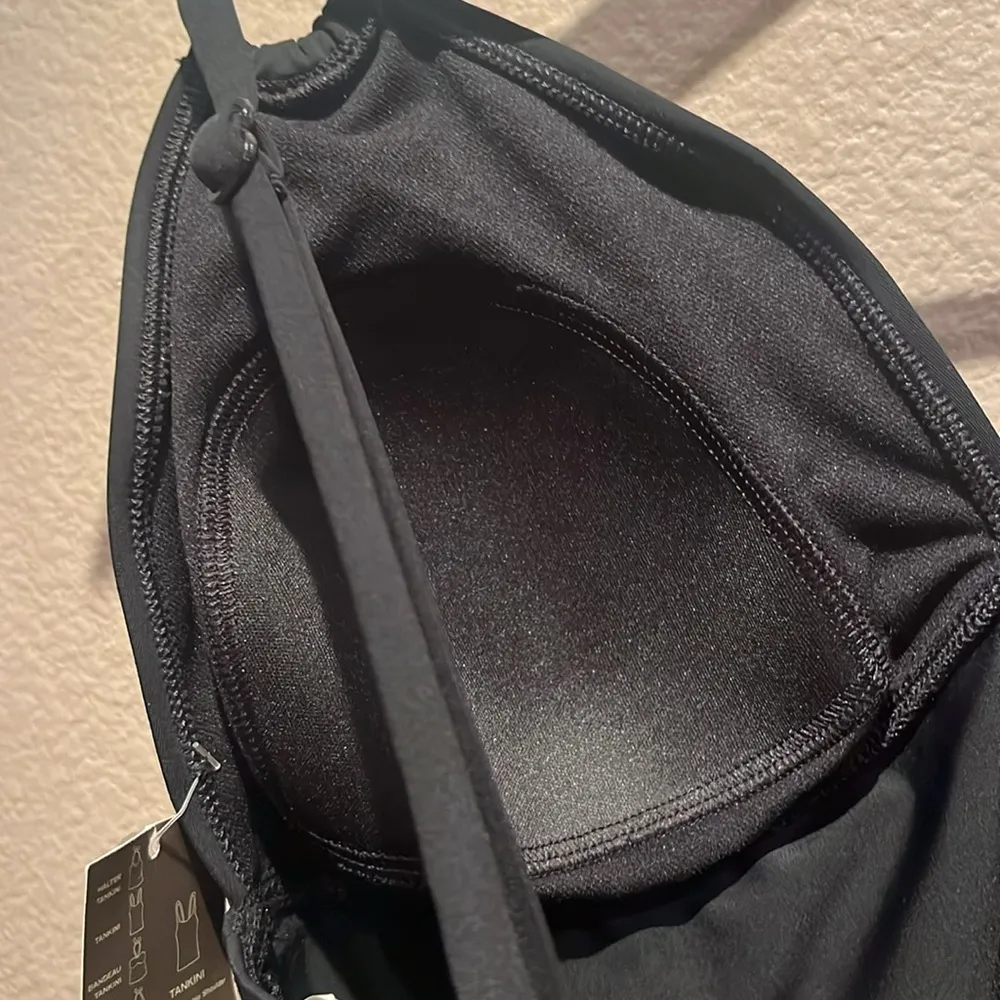 New Merona Women’s Juniors  Black Tankini Swimwear Top Size Large NWT - Image 8