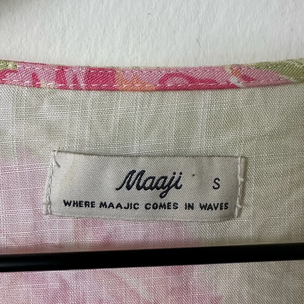 Maaji Chintz Floral Flora Tunic Kaftan Coverup Dress Summer Mini S - Image 3