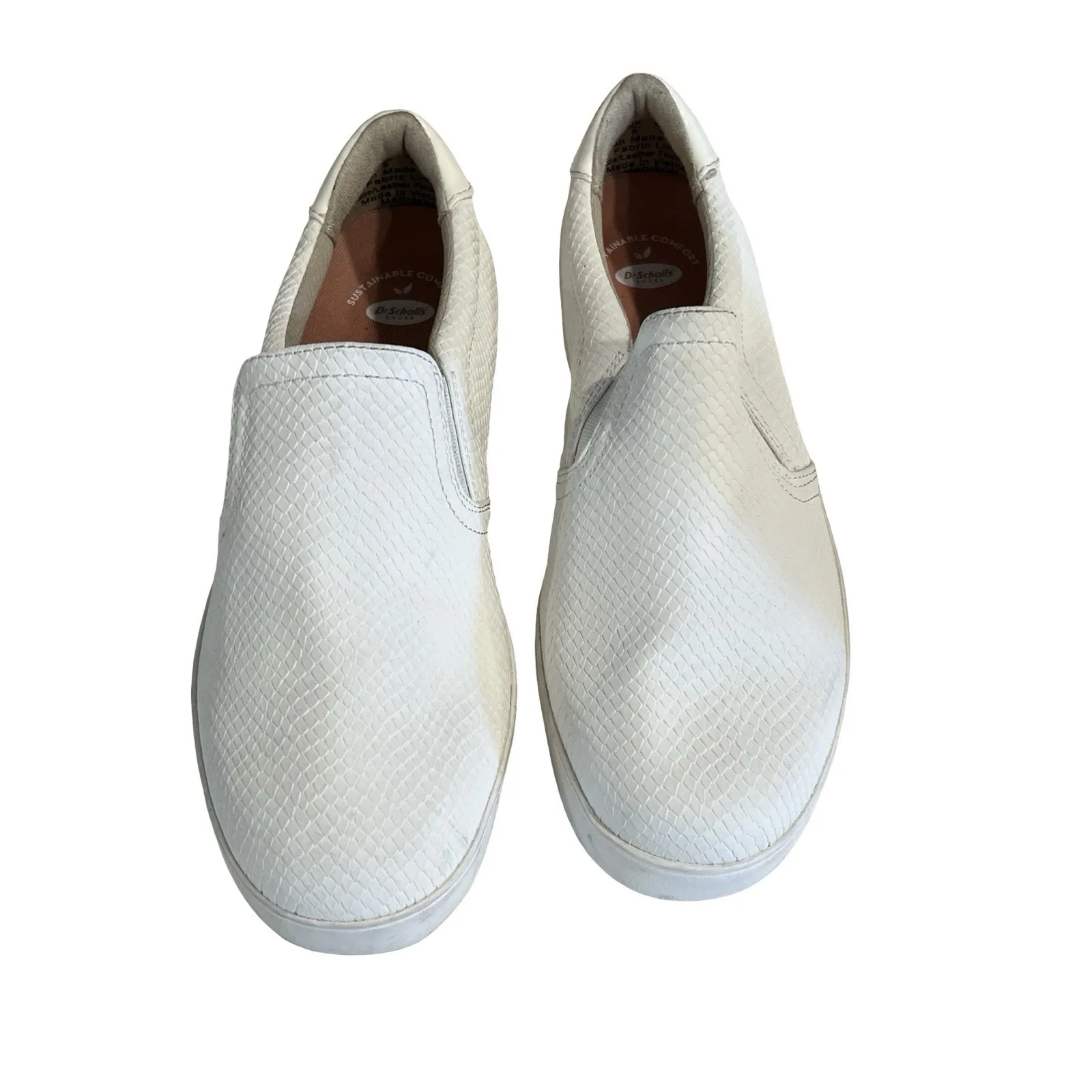 Dr. Scholl's Women's Madison Sneakers Color White Faux Leather Size 10 W - Image 3