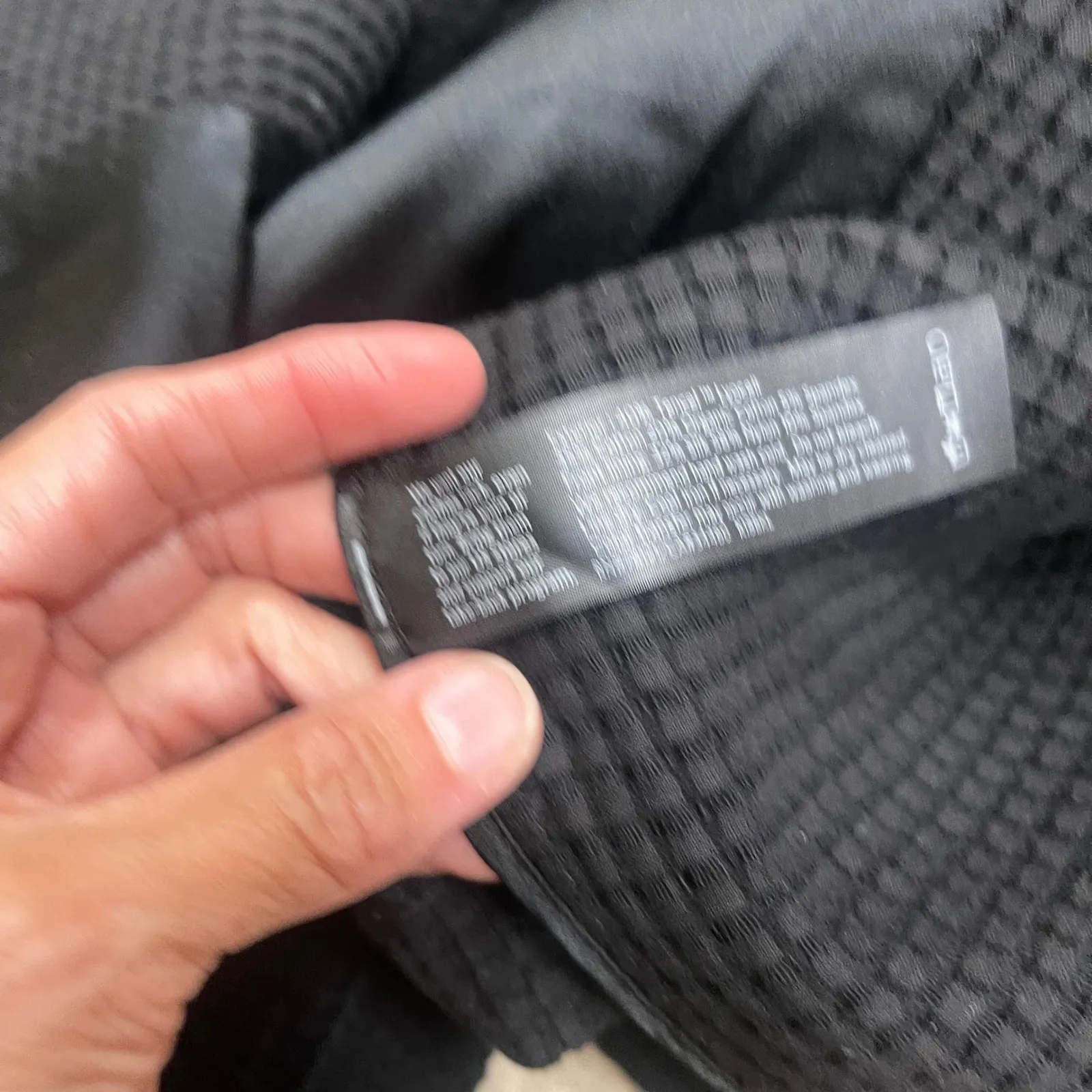 EILEEN FISHER Black Textured Knit waffle Collar longSleeve Cardigan Jacket Large - Image 6