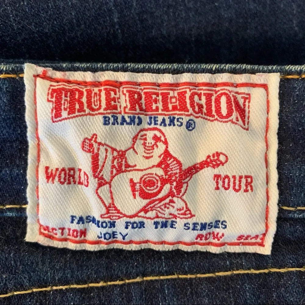 Excellent Condition Vintage True Religion Dark Wash Joey Jeans - Image 8