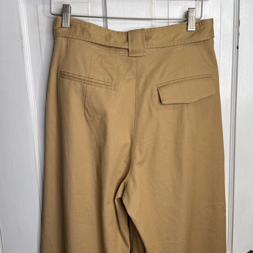 Banana Republic Oceanside Wide-Leg Cropped Pant in Desert Taupe W1933 Sz 4 - Image 9
