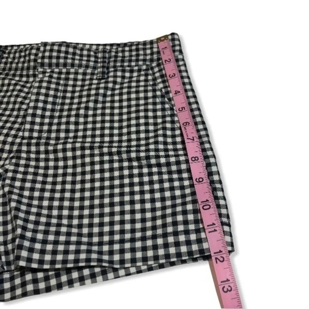 NWOT  Black White Gingham Checkered Shorts New - Image 6