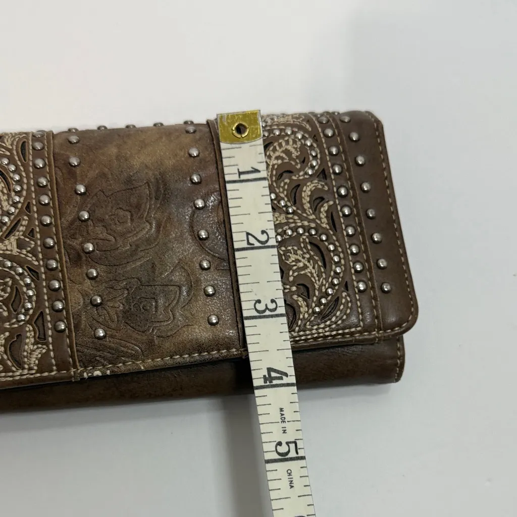 Montana West Brown Studded Clutch - Image 6