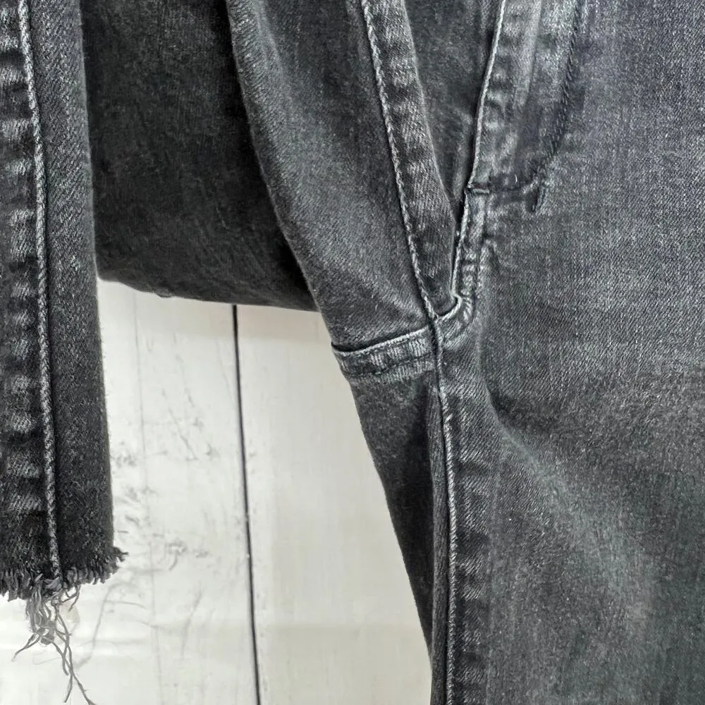 Objects Without Meaning 26x28 Short Distress Black Skinny Ankle Jeans High Rise Size 26 - Image 8