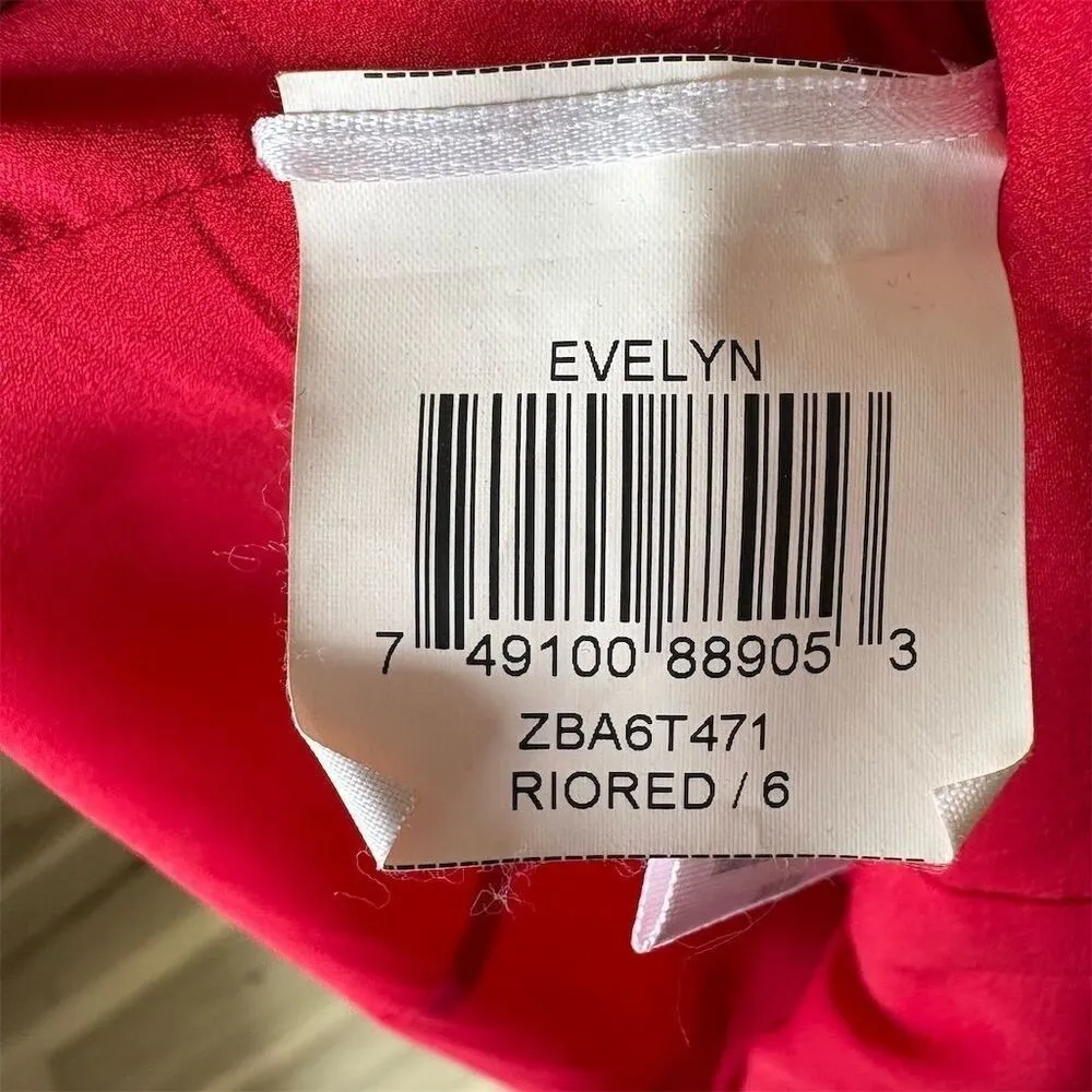 BCBGMAXAZRIA Evelyn Red Sleeveless Bodycon Dress Women's Size 6 Formal with flaw - Image 8