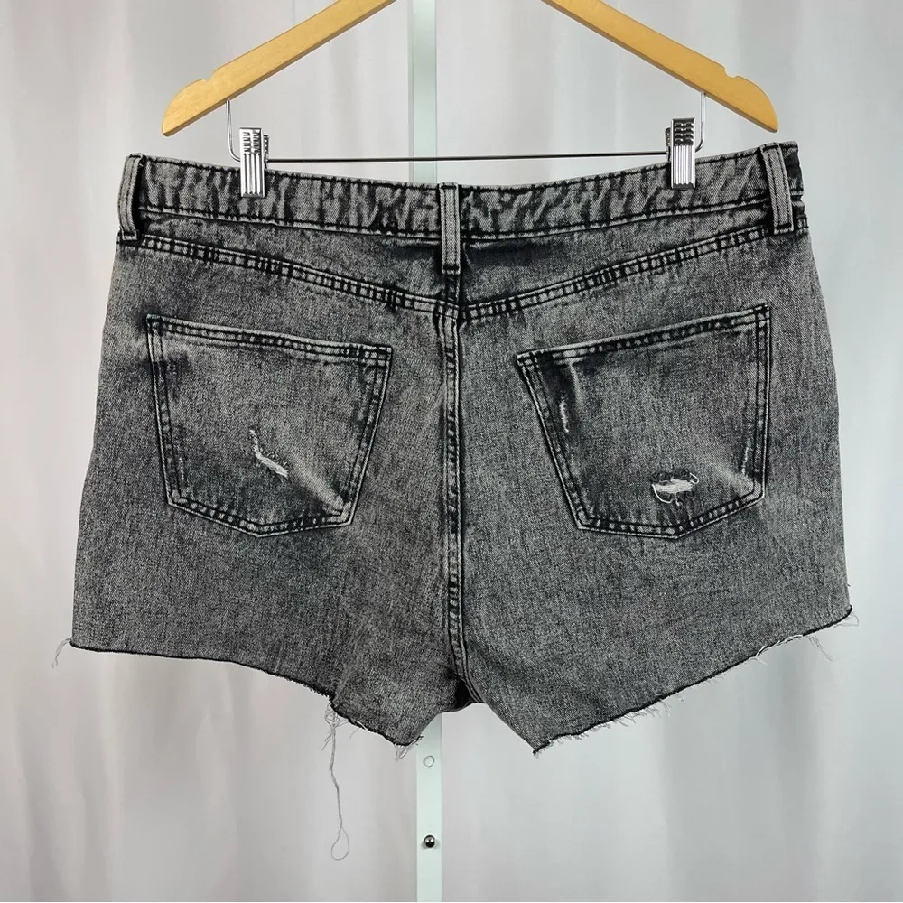 Wild Fable 18 Highest Rise Cutoff Shorts Distressed Acid Wash 80's Button Fly - Image 2