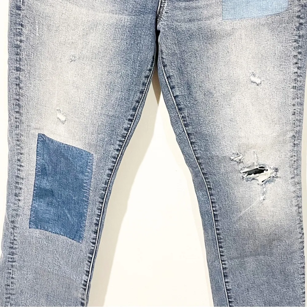 Madewell Size 28 Cruiser Straight Patch Medium Wash Denim Jeans - Image 3