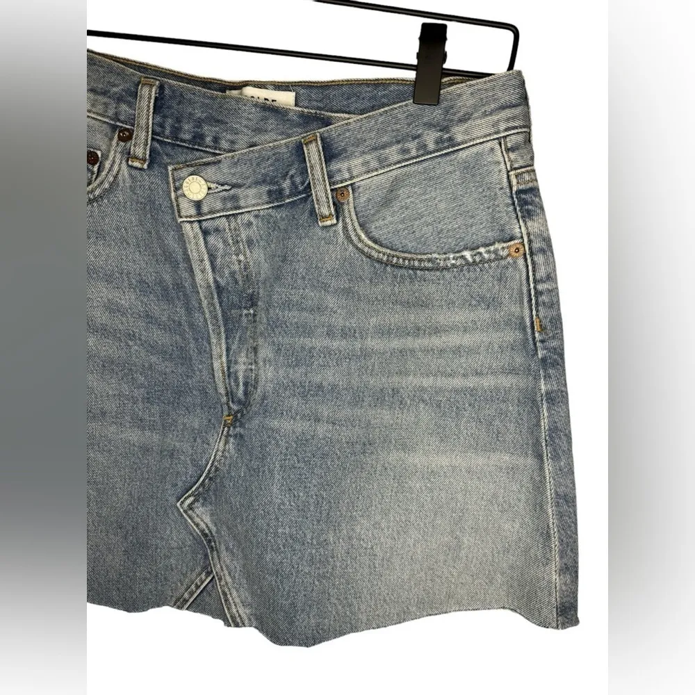 AGOLDE Criss Cross Skirt Size 28 Light Wash - Image 3