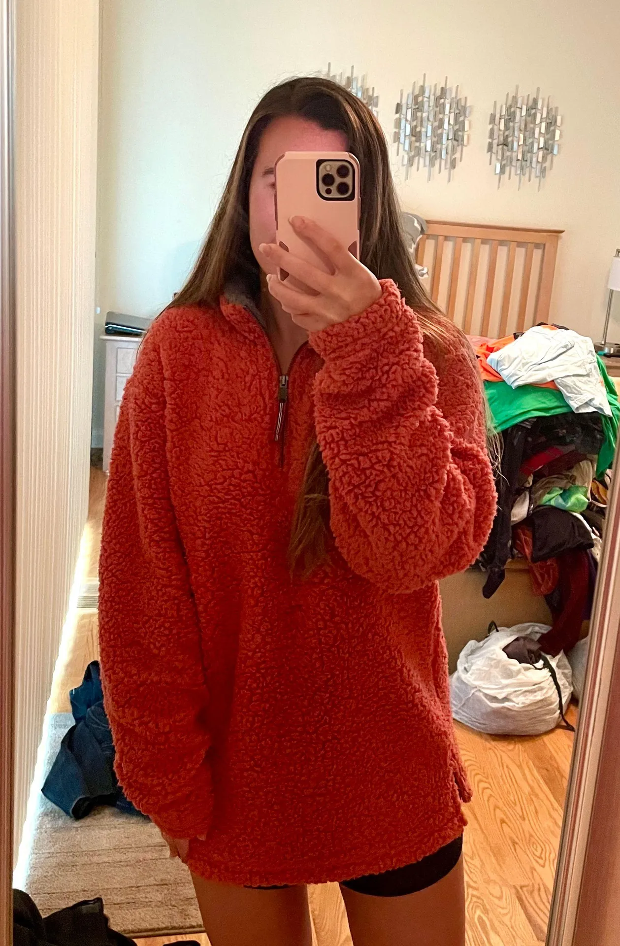 Fuzzy Sherpa Quarter Zip Pullover - Image 8