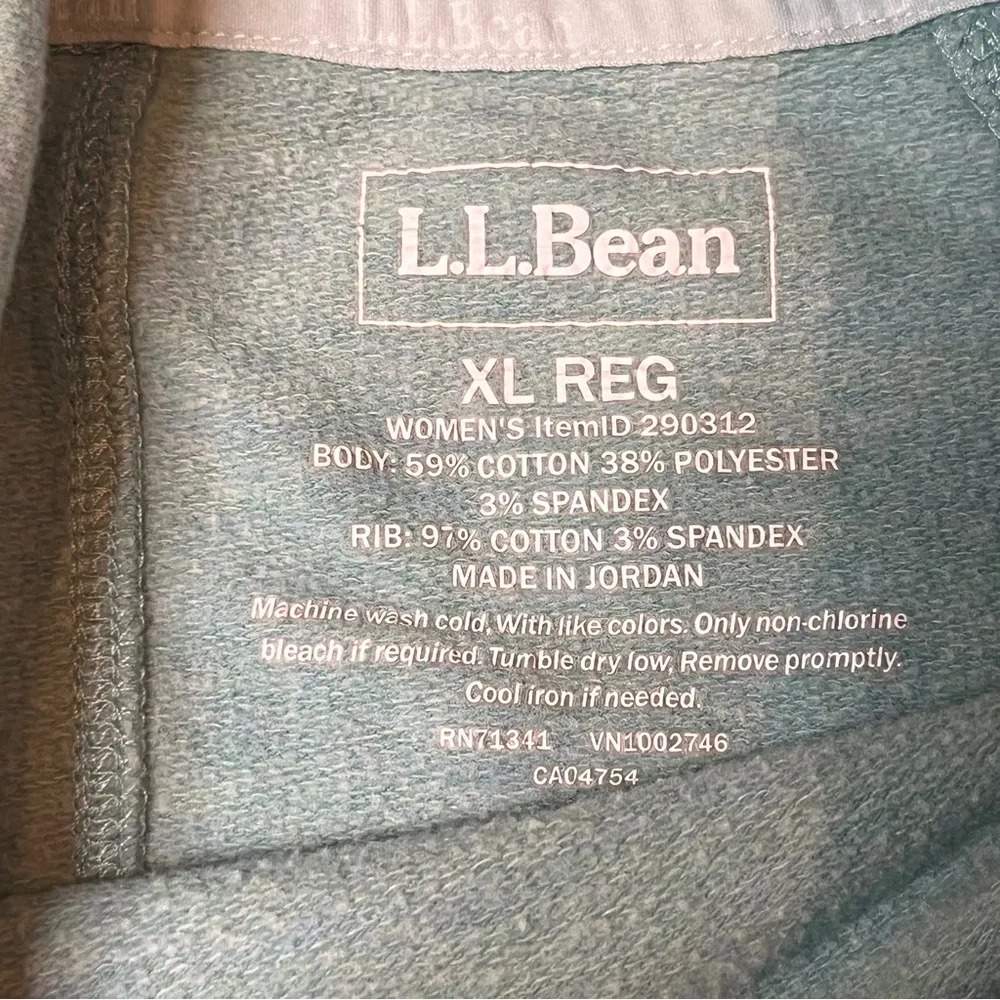 LL Bean Mint Green Cowl Neck Sweatshirt SZ XL Cozy Comfy Layering Athleisure - Image 5