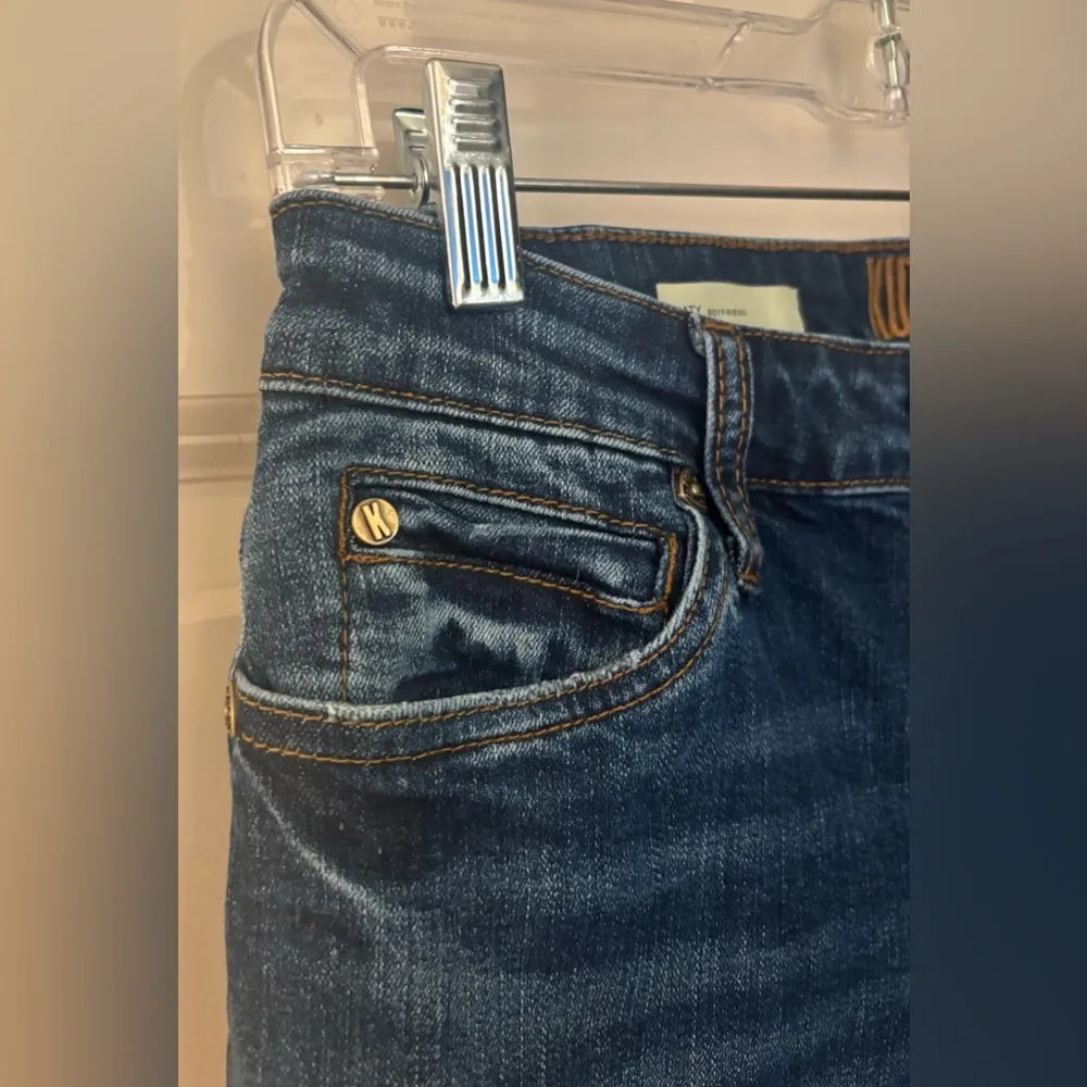 Kut From The Kloth Katy Mid Rise Boyfriend Jeans in Medium/Dark Wash, Size 4 - Image 3