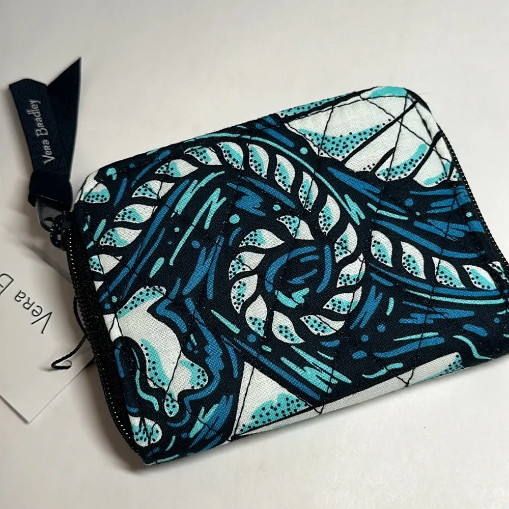 RFID Petite Zip-Around Wallet -Shore Enough  #77 - Image 3