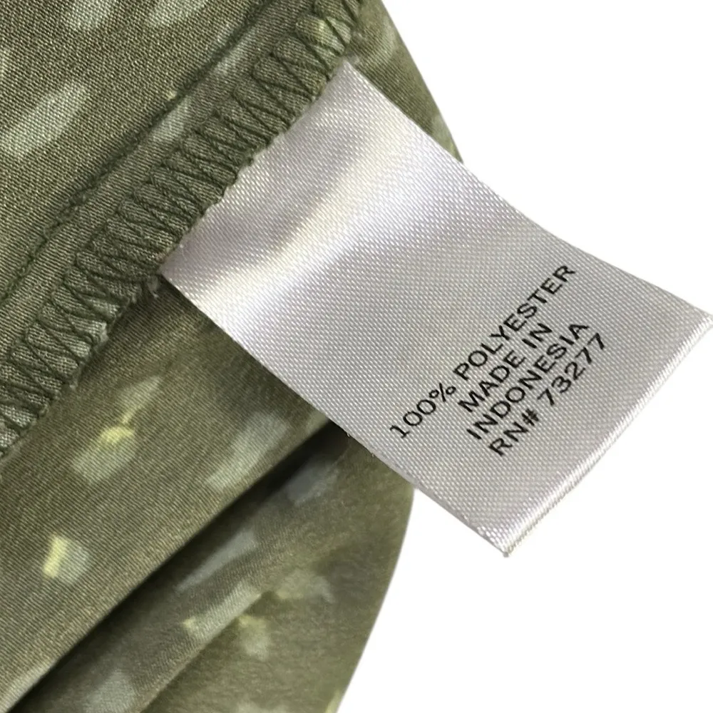 Evri Sleeveless Button Front Double Pocket Tunic Utility Shirt Blouse Size 4X Green - Image 12