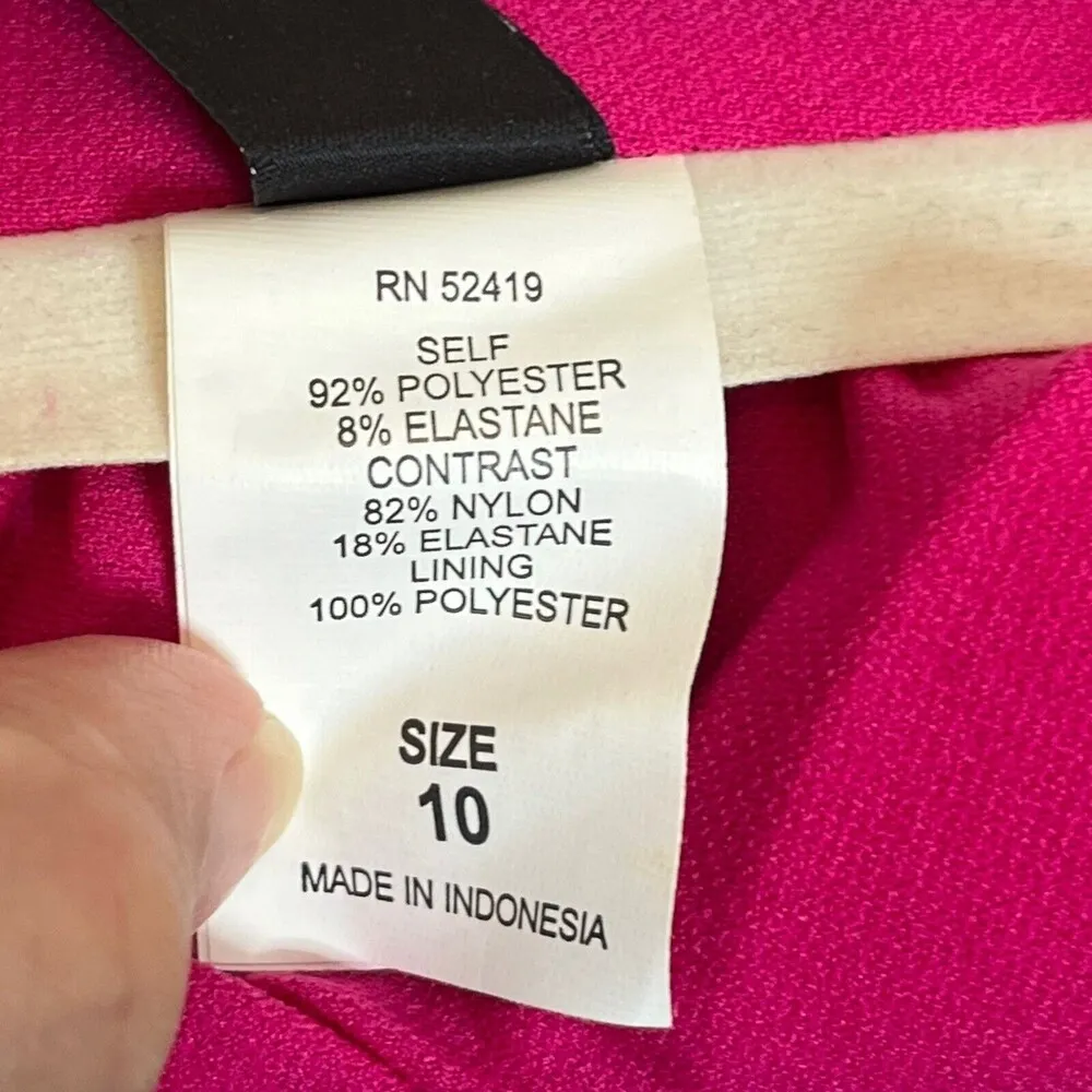 La Blanca Bandeau Top Haltered Pink Barbiecore Womens Size 10 New NWT - Image 7