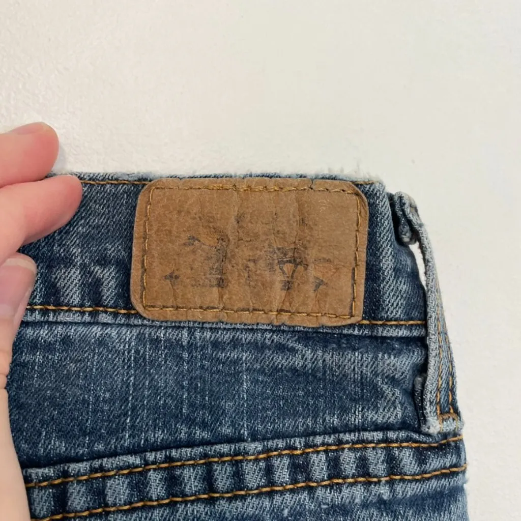 LEVI'S LEVIS Straight Leg 505 Jeans Dark Wash ish Distressed Straight Leg Jean 6 - Image 14