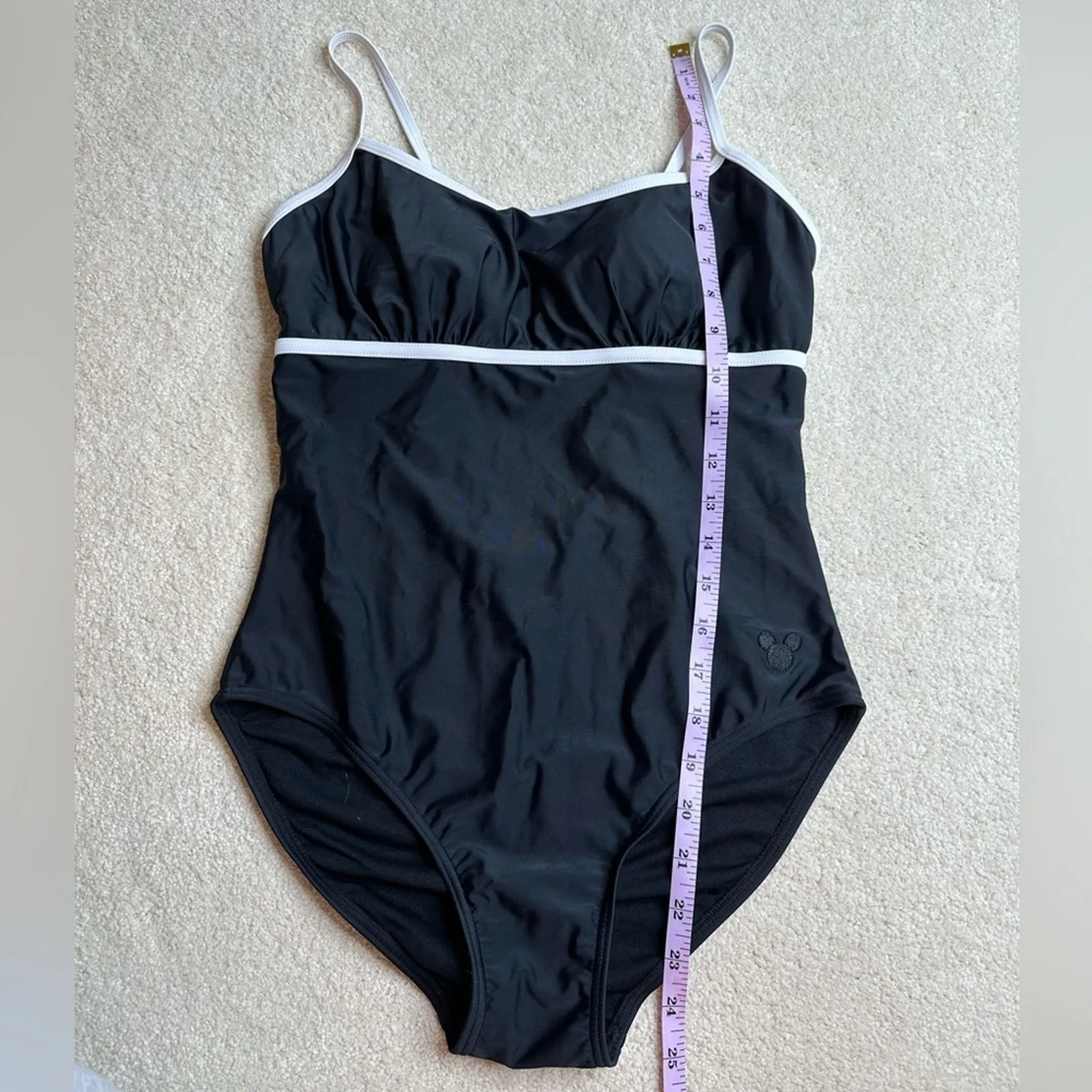 Disney Black and White One Piece Swimsuit - Image 4