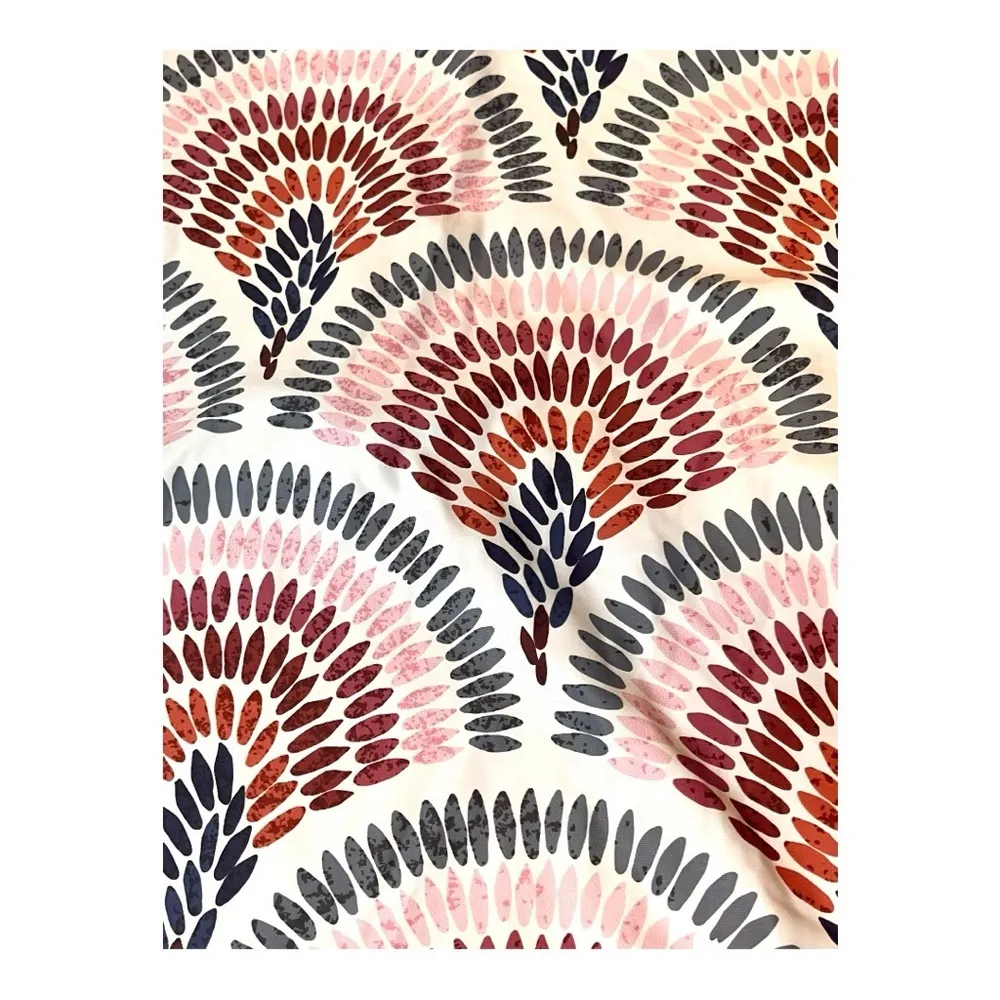 Lily Cat Rash Guard‎ Swim Coverup SPF 50 Women Small Boho Ruched Long Sleeve NWT Pink - Image 5