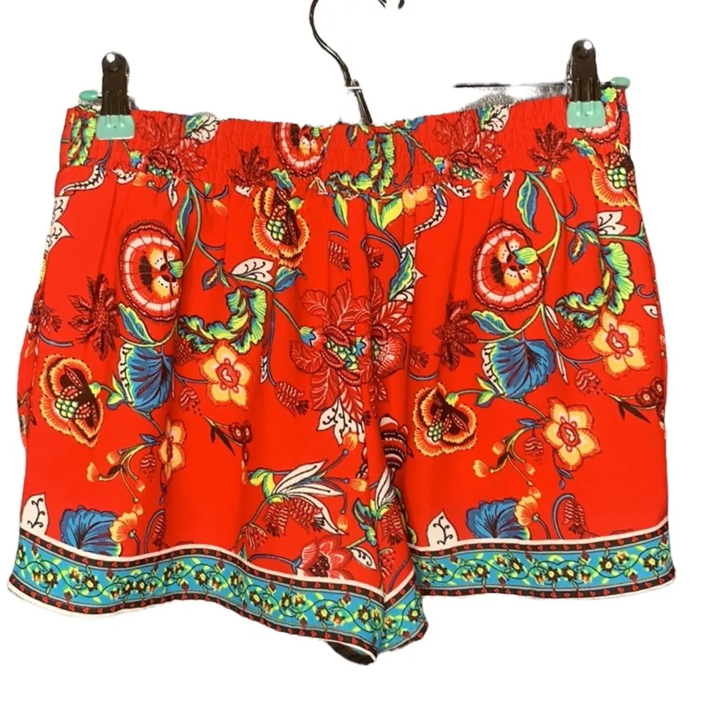 IN San Francisco Floral pull‎ on Short Size Small - Image 2