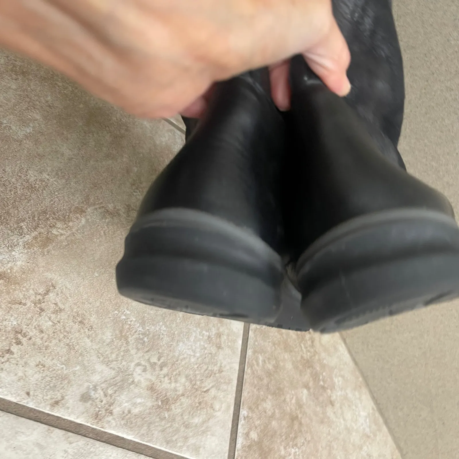 Arcopedico frozen black Leather Suede Lace Up Tall Winter Boots Women 42 10.5 - Image 10