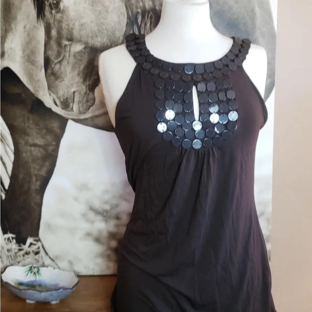 Vintage Vertigo 90's embellished keyhole tunic dress - Image 16