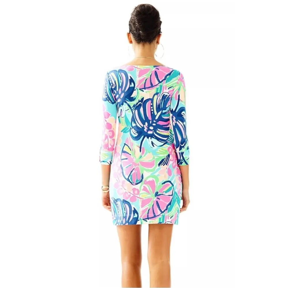 Lilly Pulitzer Sophie Exotic Garden Floral Tropical Print Knit Dress Size S - Image 2