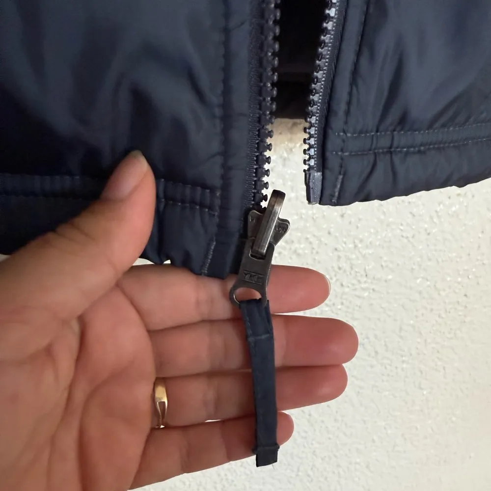 LL Bean Women's Polyester Full Zip Jacket Coat Navy Blue Size M thermoliteactive - Image 7