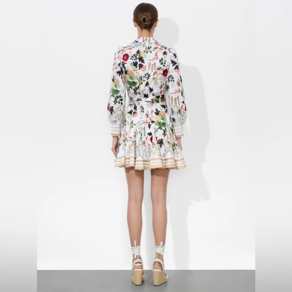 ALICE + OLIVIA ALISA WRAP GODET SHIRT DRESS, Size 4, $550 - Image 7