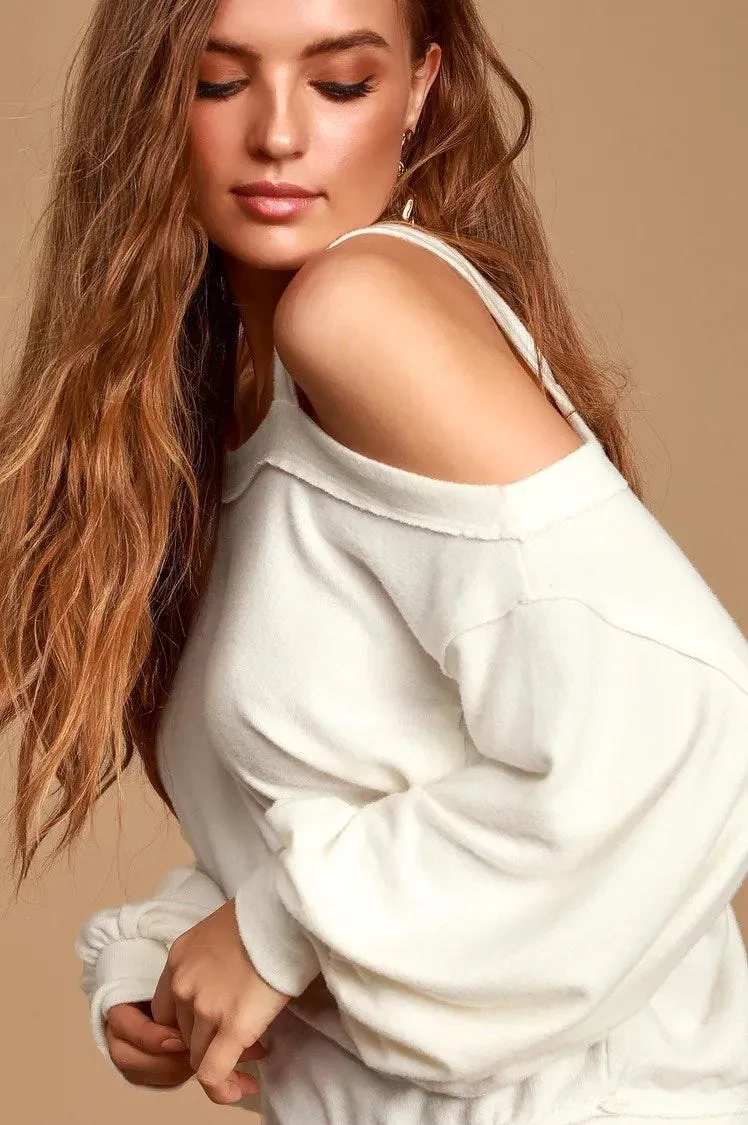 Free People One Shoulder Sweater - Image 3