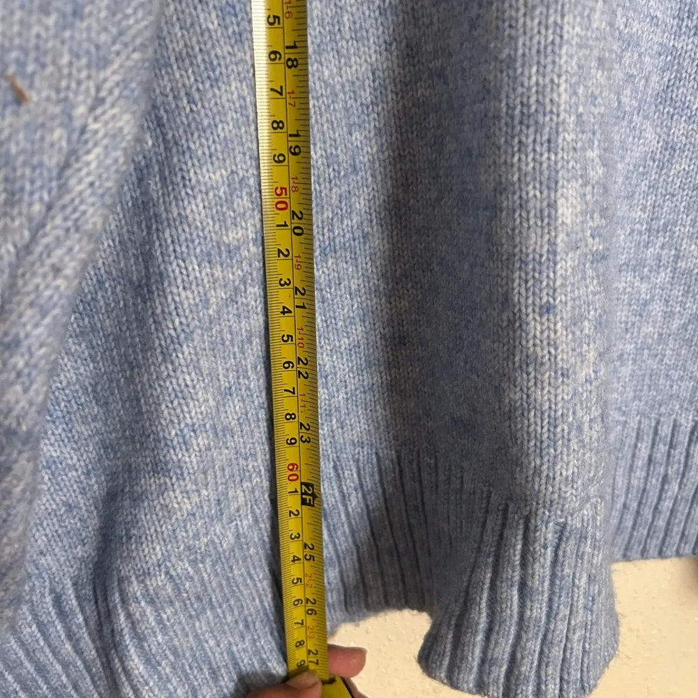 Ella Moss Blue V-Neck Relaxed Sweater - Image 4