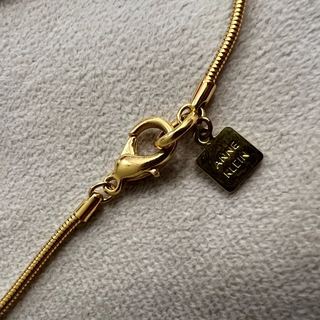 ✨ Anne Klein Gold-Tone Lion Medallion Pendant Necklace ✨ - Image 2