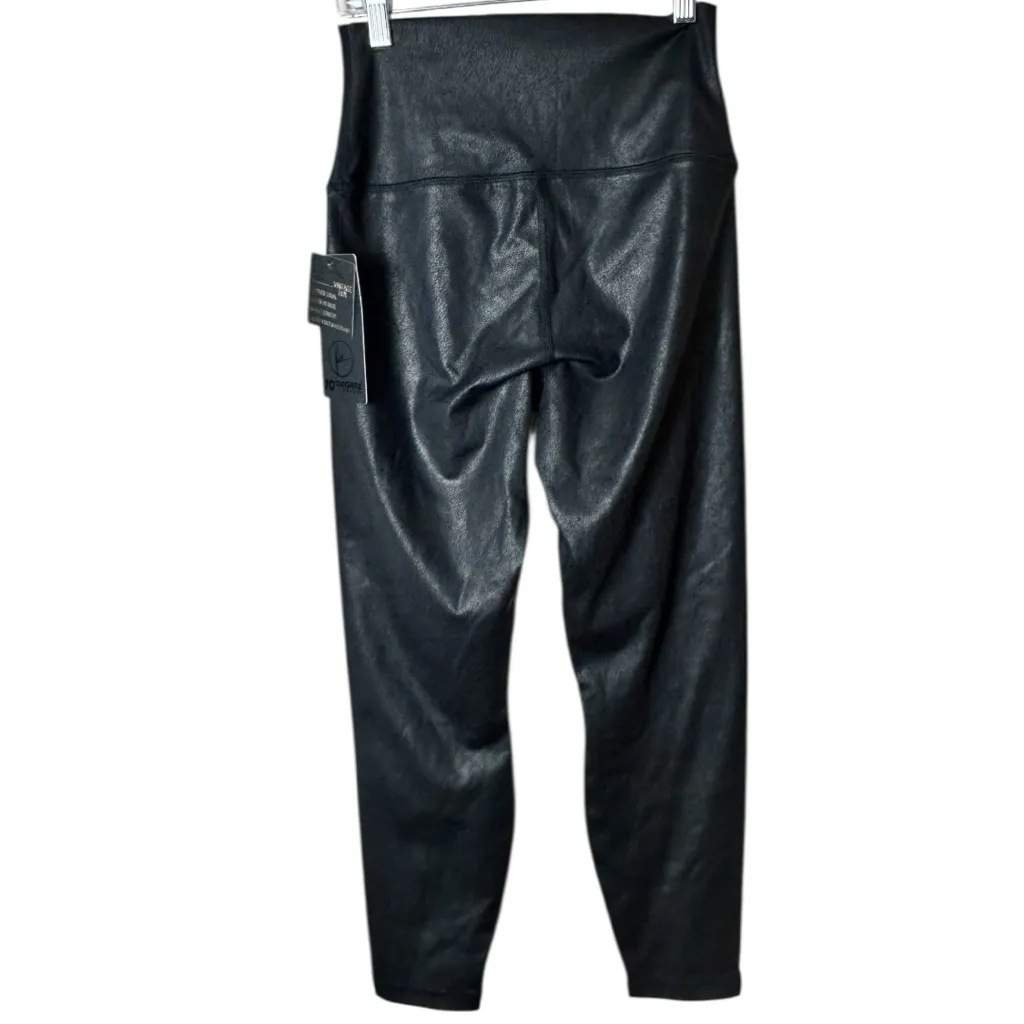 90 Degree By Reflex Cracked Black Activewear Sporty Workout Leggings Sz M NWT Size M - Image 5