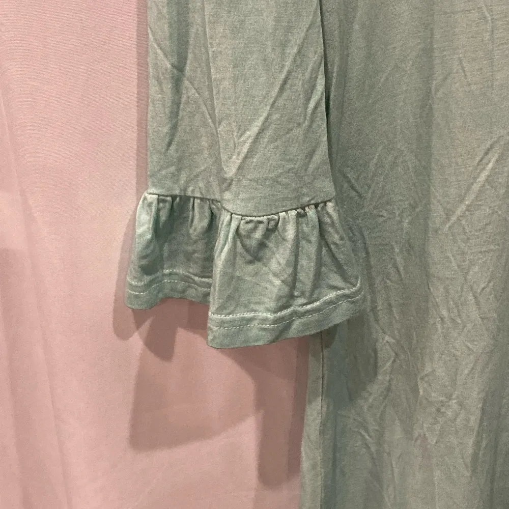 Andree by Unit mint green tunic dress ruffles lrg - Image 2