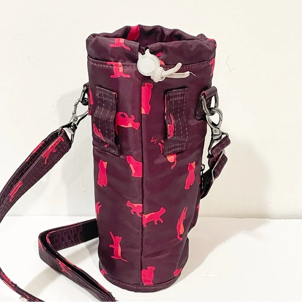 Lug Huggie SE Bottle Holder Cat Kitten Insulated Bag Purple Pink Crossbody - Image 5