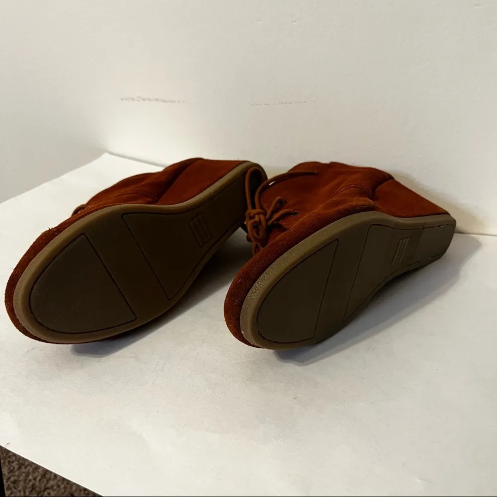 Toms Desert Wedge Suede Lace Up Ankle Boots 8.5 - Image 6