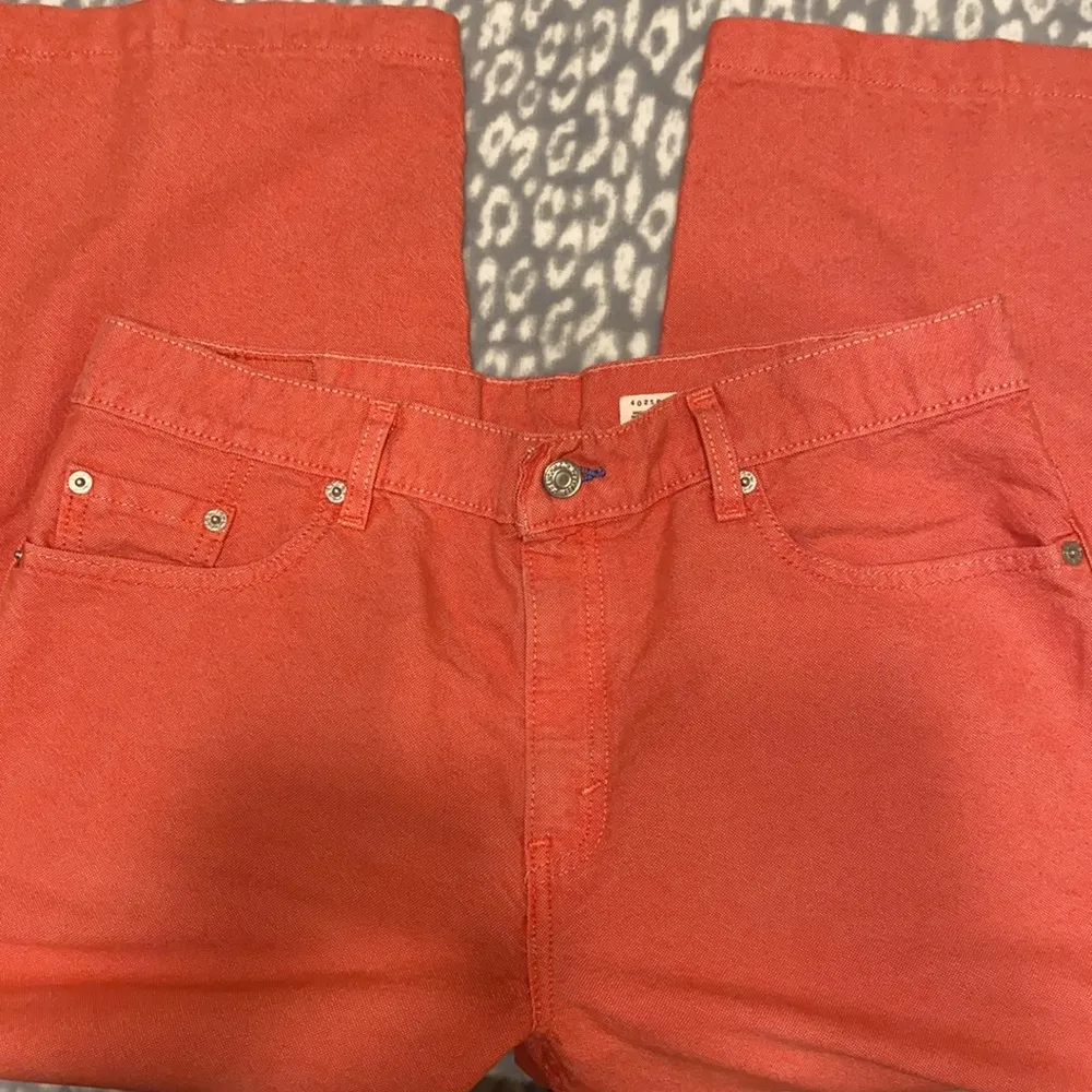 Vintage Levi’s 577 red denim Nouveau cropped jeans, size 12 - Image 7