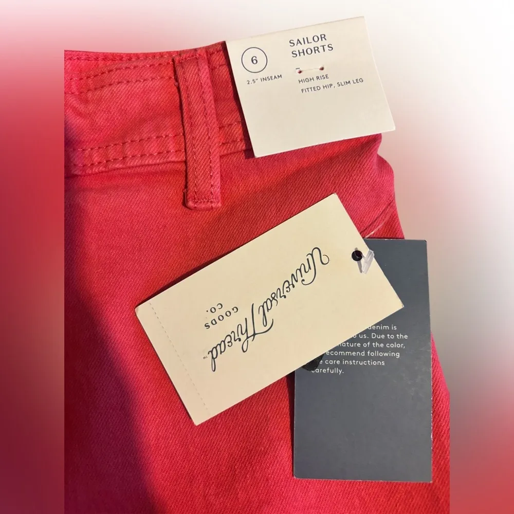 Universal Threads Universal Thread High Waist Red /orange Shorts. - Image 6