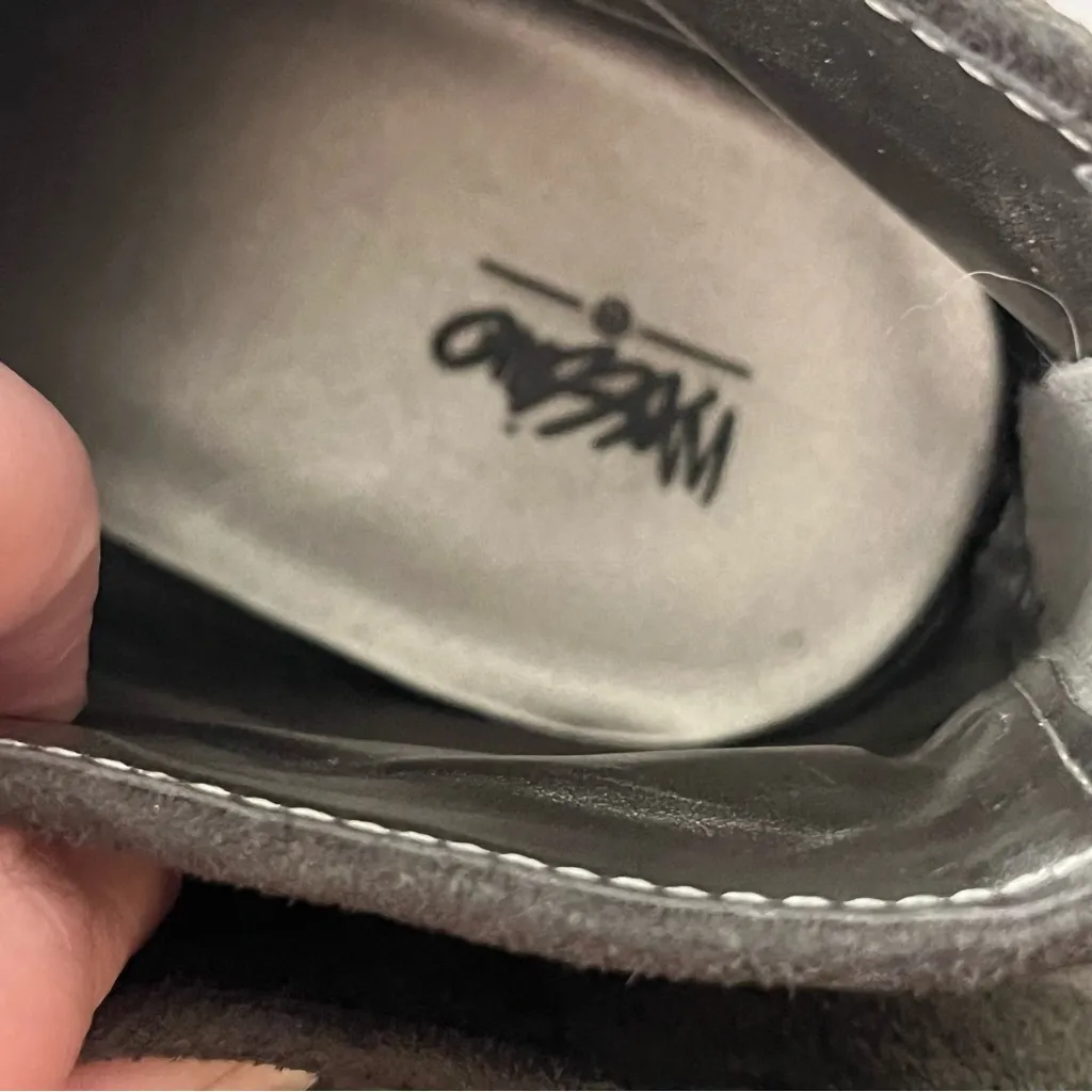 Mossimo Layered Faux Suede Ankle Booties Back Zip 9.5 Green - Image 7