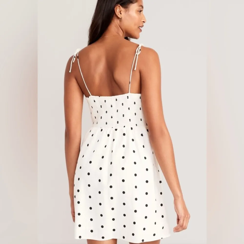 NWT Fit & Flare Tie-Strap Printed Mini Dress, Large - Image 2