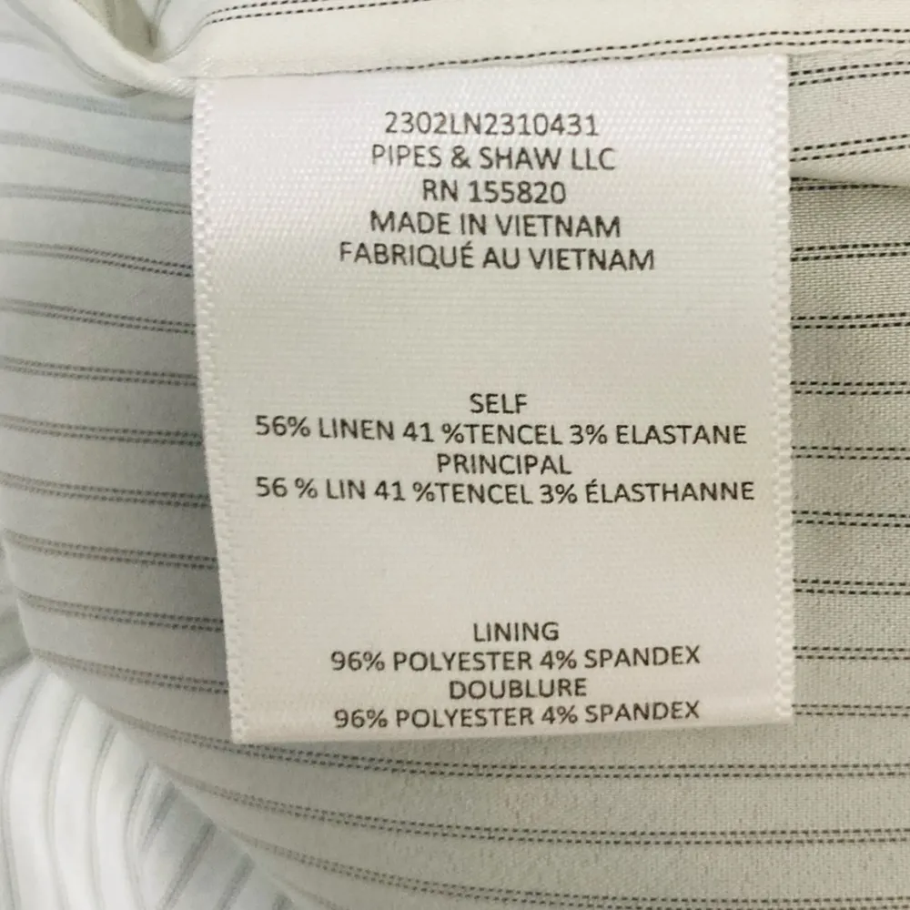 Veronica Beard “Girard” cropped one button linen tailored jacket in black. 6 - Image 12