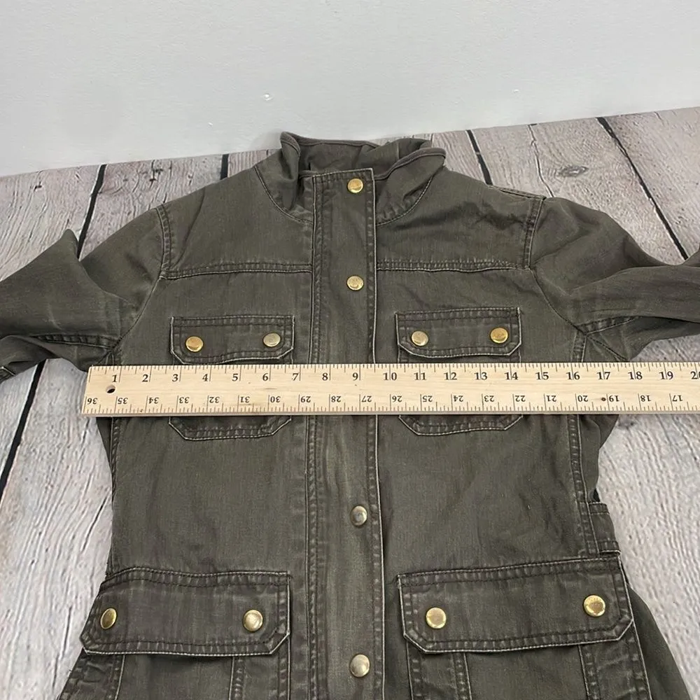J.Crew Relaxed Boyfriend Field Jacket Mossy Brown Green Women’s XS Y2K - Image 9