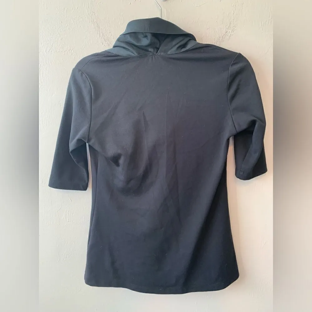 Project Runway Calvin Tran black turtleneck top size S‎ Black - Image 2