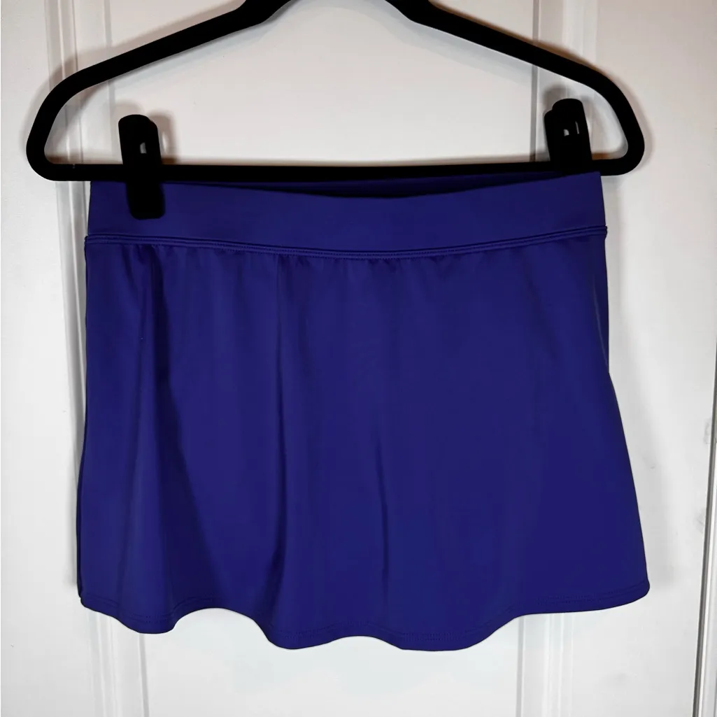 L.L.Bean SunSmart Skirted Swim Bottom UPF 50+ Cobalt Blue Size 6 Resort Beach - Image 3