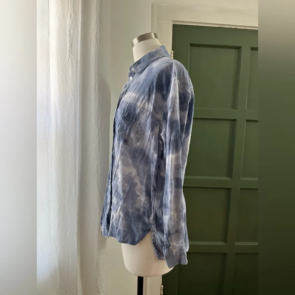 Boyfriend Shirt Oversized Collared Button Up Shirt - Image 4