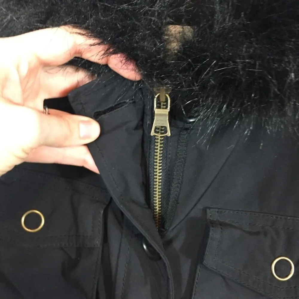 BANANA REPUBLIC Down Filled Faux Fur Parka Jacket - Image 3