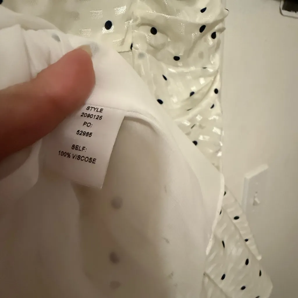 Current Air White Mini Dress with Black Dots - Image 8