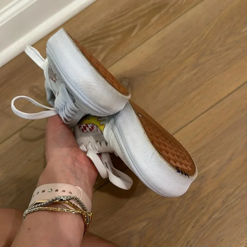 VANS OLD SKOOL SHOES - VAN DOREN SPECIAL TRUE WHITE M7 W8.5 - Image 11