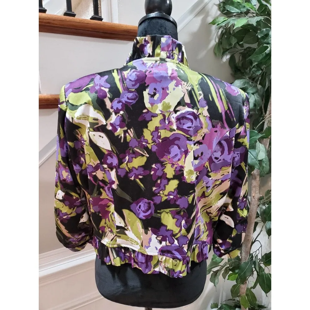 Lavender & Honey Women's Multicolor Polyester Long Sleeve Casual Jacket Size L Size L - Image 5