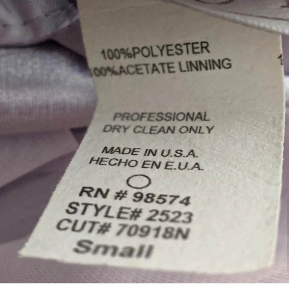 Vintage Lavender Satin Prom Dress Purple - Image 10